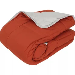Toison d'Or Couette chaude Bicolore Gamme Microfibre "Cocoon Non feu - Norme NF EN ISO 12952" toutes dimensions - Cocoon Gingembre