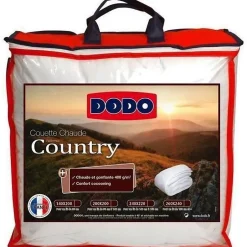 Dodo Couette chaude Country - 240 x 260 cm - 400gr/m² - Blanc -