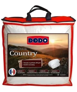 Dodo Couette chaude Country - 220 x 240 cm - 400gr/m² - Blanc -