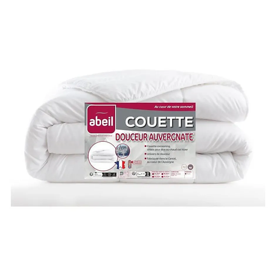 Abeil Couette chaude 400gr/m² Douceur Auvergnate - 140 x 200 cm - 1 personne - New