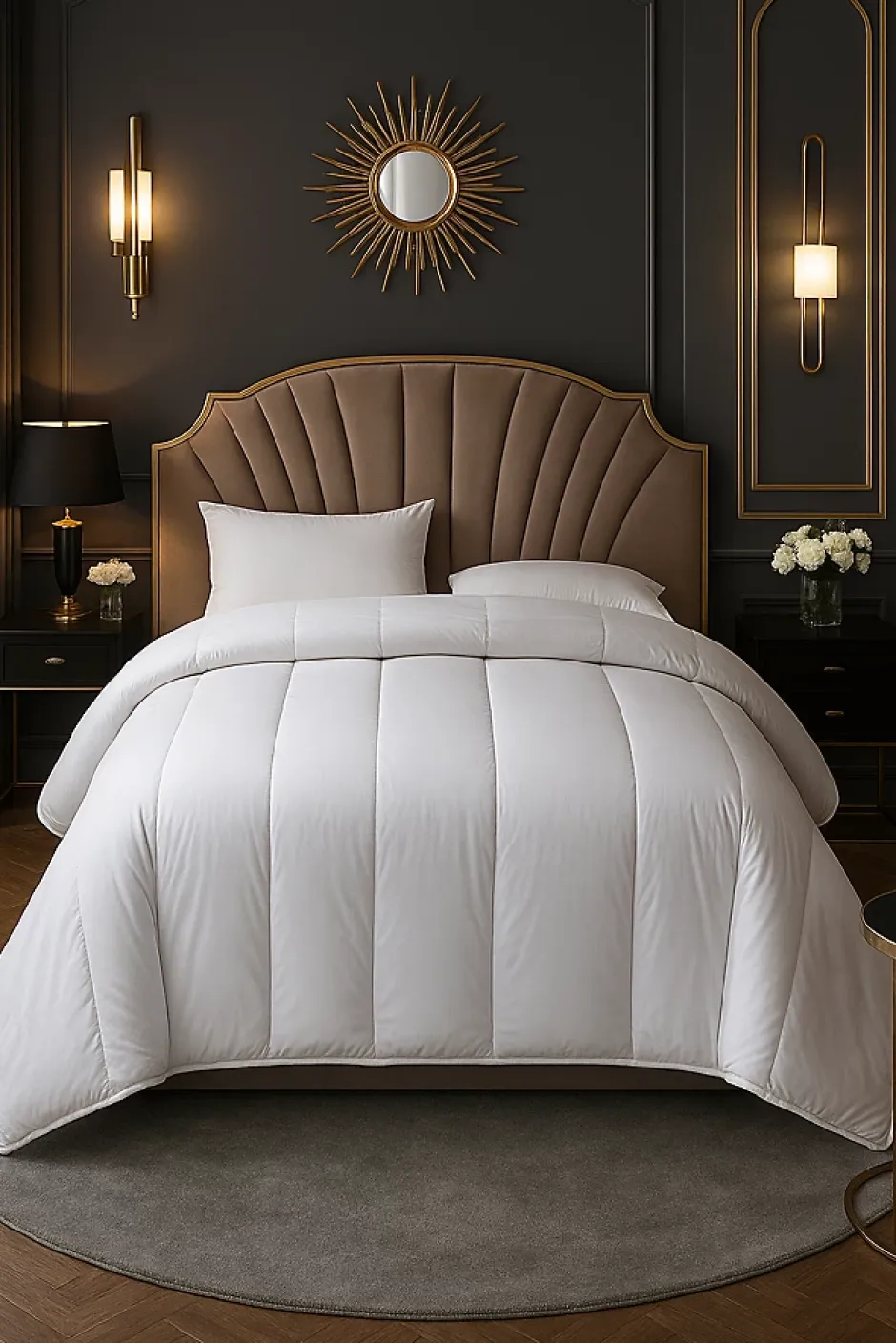 Mortreux Couette chaude Microfibre Blanche - 1 ou 2 personnes 200 x 200 - 17131 Best
