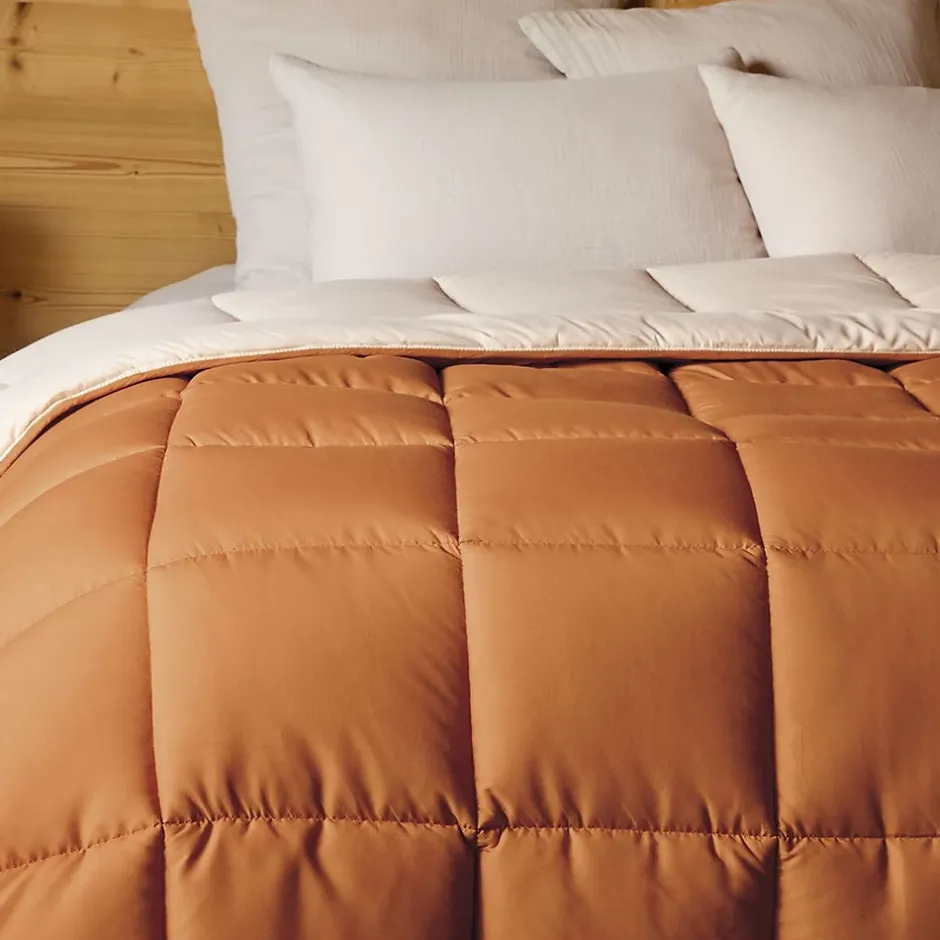 Toison d'Or Couette chaude microfibre bicolore 400 gr/m2 (220x240 cm - Cuivre) Sale