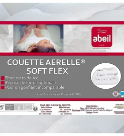 Abeil Couette de lit premium tempérée 350g blanc Aerelle soft flex Dimension - 200x200