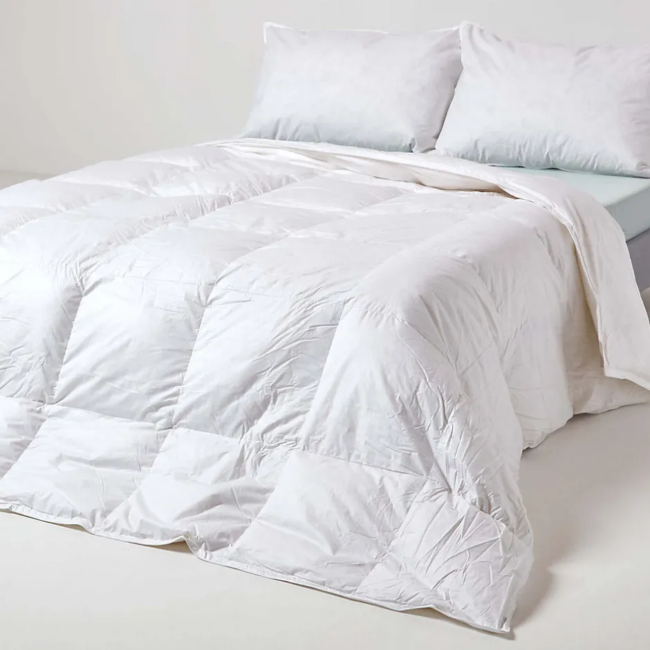 Homescapes Couette de Luxe tempérée printemps/été en duvet de canard 9 Tog - 230 x 220 cm -