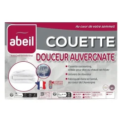 Abeil Couette Douceur Auvergnate - 200 x 200 cm - Chaude - 2 personnes - Hot