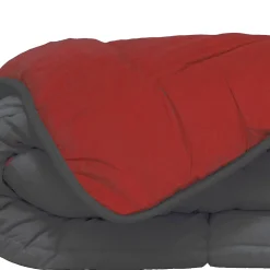 Poyet Motte Couette d'été en microfibre bicolore (240x220 cm - Rouge) Hot