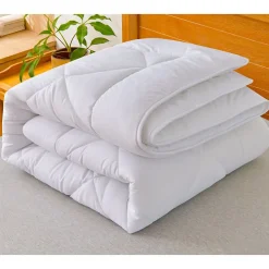 Herzberg Couette en microfibre 200X200cm Blanche HG22067WD