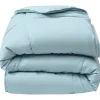 Vente-unique Couette enfant légère - 140 x 200 cm - 180g/m² - Fibre de soja toucher peau de pêche - Bleu - THERMO CONTROL Hot