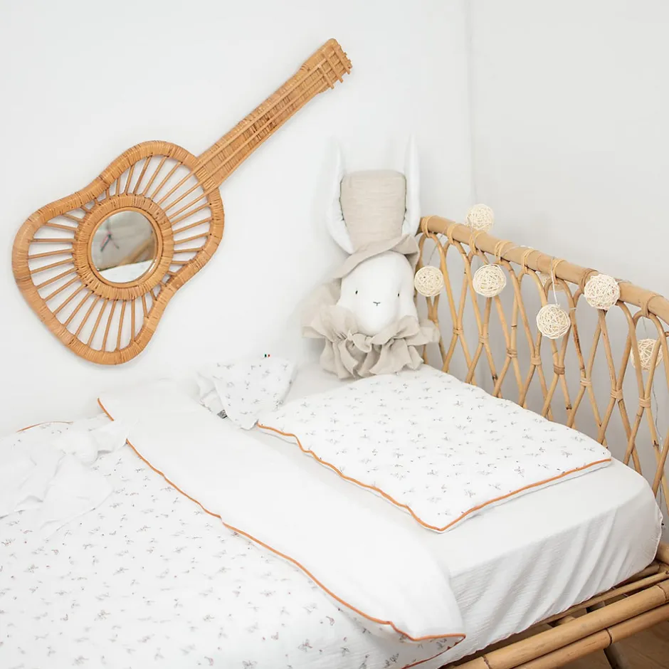 Sevira Kids Couette et oreiller prêt à dormir gaze de coton Melody