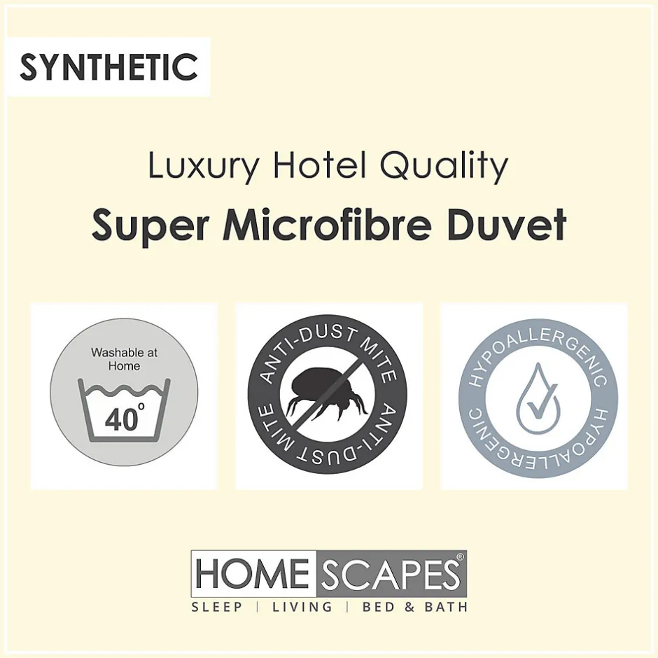 Homescapes Couette hiver 260 x 220 cm en microfibre 13.5 Tog -