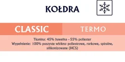 Senna Home Couette hiver 135x200 CLASSIC TERMO Blanc Best
