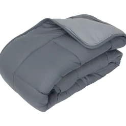 Linnea Couette hiver 200x200 cm COCOON BICOLORE Acier/Argent garnissage fibre polyester 400g/m2 Online