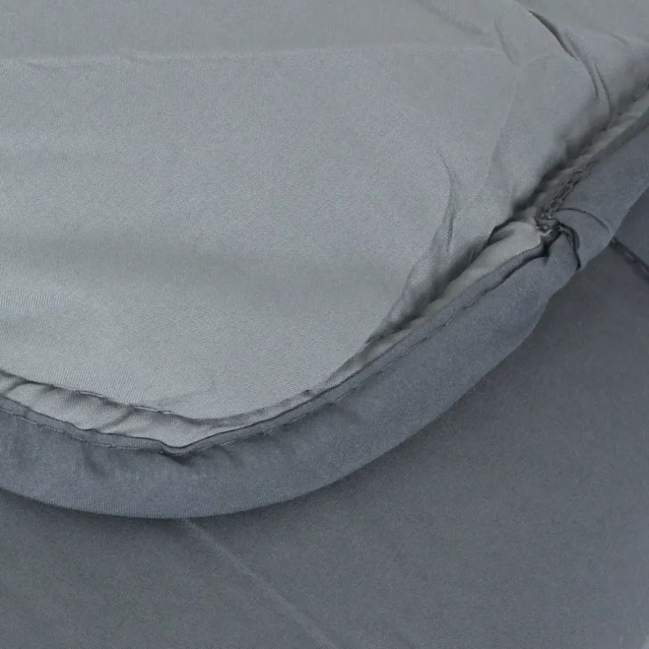 Linnea Couette hiver 240x220 cm COCOON BICOLORE Acier/Argent garnissage fibre polyester 400g/m2 Outlet