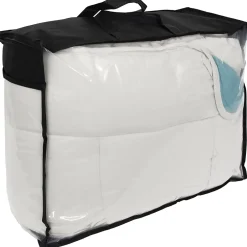 Linnea Couette hiver 140x200 cm COCOON BICOLORE Lac/Galet garnissage fibre polyester 400g/m2 Sale