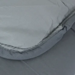 Linnea Couette hiver 140x200 cm COCOON BICOLORE Acier/Argent garnissage fibre polyester 400g/m2