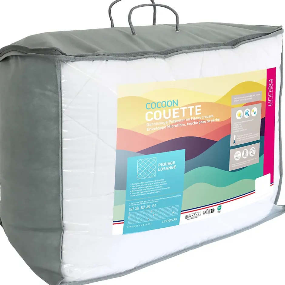 Linnea Couette hiver 260x240 cm COCOON garnissage fibre polyester 500g/m2 Best