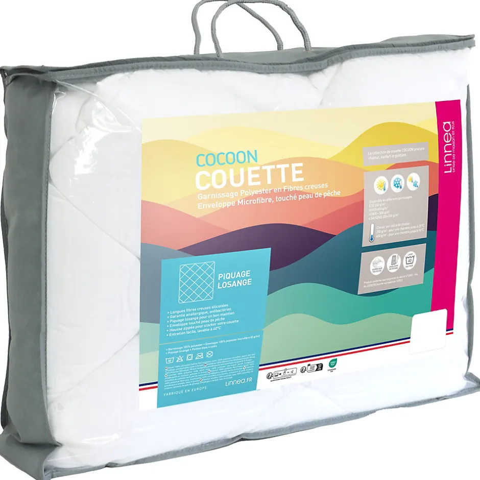 Linnea Couette hiver 140x200 cm COCOON garnissage fibre polyester 500g/m2