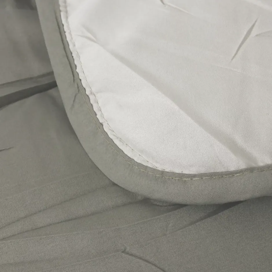 Linnea Couette hiver 200x200 cm COCOON BICOLORE Taupe/Lin garnissage fibre polyester 400g/m2 Hot