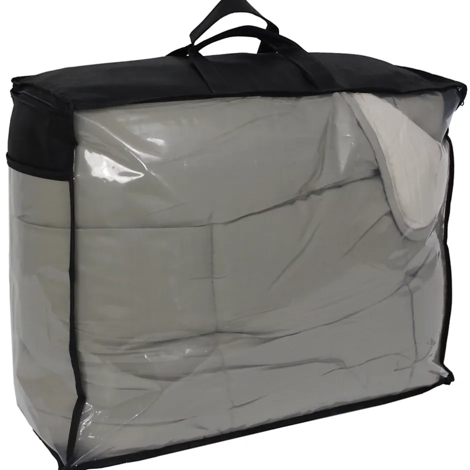 Linnea Couette hiver 200x200 cm COCOON BICOLORE Taupe/Lin garnissage fibre polyester 400g/m2 Hot