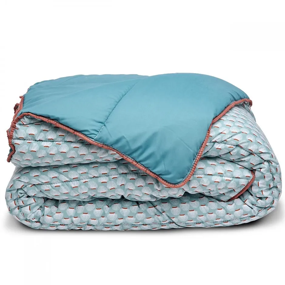 Bleu Calin Couette Imprimée Chaude 140x200cm DOUCEUR Discount
