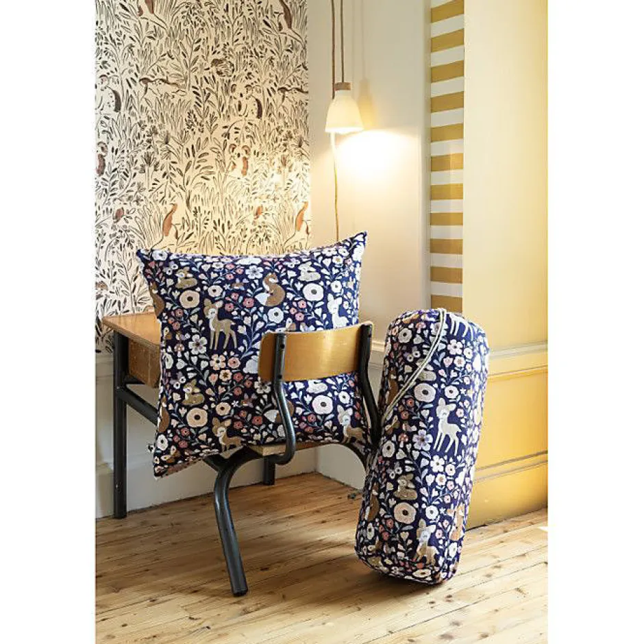 L'Effet Papillon Couette imprimée toutes dimensions "Forêt enchantée" Réversible 100% Coton / 57 Fils/cm² - - 140 x 200 cm pour l