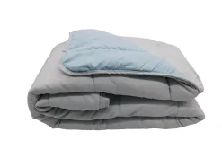 Mortreux Couette légère Gris clair / Bleu ciel - 2 personnes 220 x 240 - 13242-4