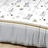 Mortreux Couette Légère Imprimée Sapin Futé / Non Tissé Blanc - 1 Personne 140 x 200 - 13998 Sale
