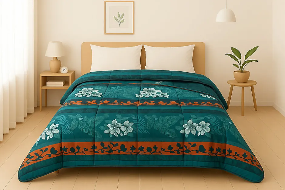 Mortreux Couette Légère Imprimée Végétal - 1 ou 2 Personnes 200x200 - 20893