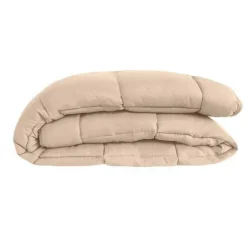 Toison d'Or Couette légère réversible bicolore en microfibre 200 gr/m² (200x200 cm - Orange)