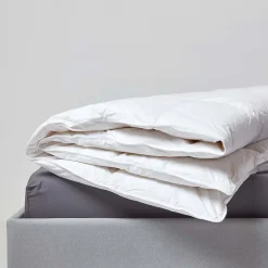 Homescapes Couette légère été 200x200 cm - Couette 1 à 2 personnes - Duvet et plumes d'oie -