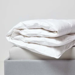 Homescapes Couette légère été 240x220 cm - Couette 2 personnes - Plumes et duvet de canard -