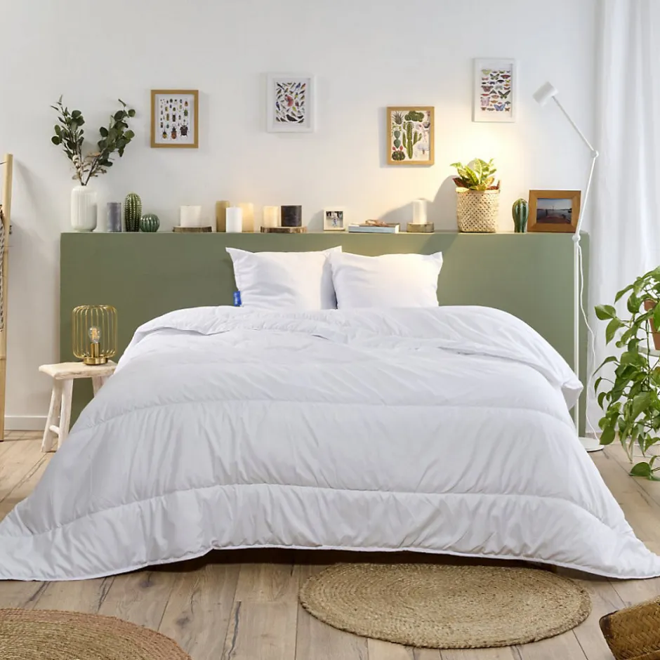 Bleu Calin Couette Légère 140x200cm COTON BIO PRINTEMPS ÉTÉ