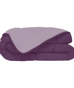Toison d'Or Couette Microfibre 400g/m² CALGARY Prune & Parme 240x260cm