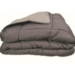 Toison d'Or Couette Microfibre 400g/m² CALGARY Acier & Argent 220x240cm