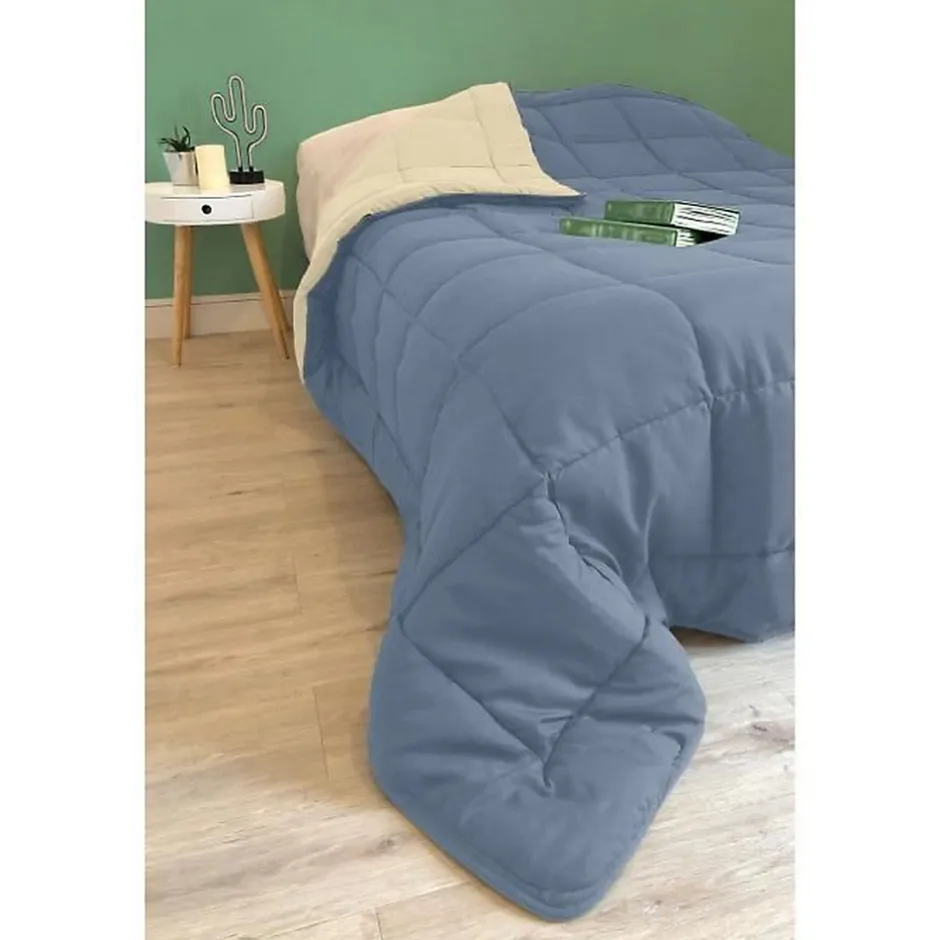 Toison d'Or Couette Microfibre 400g/m² CALGARY Petrole & Mastic 140x200cm Online