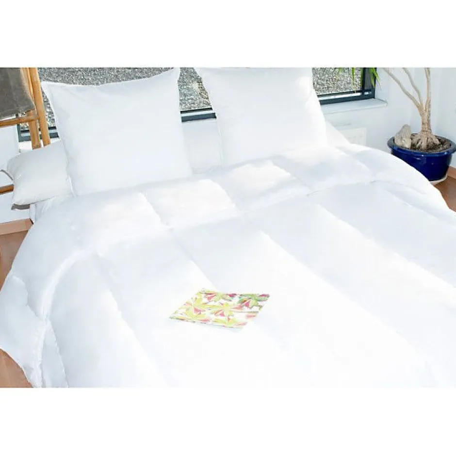 Bleu Calin Couette protection totale anti acariens 400 gr/m² 220 x 240 cm pour lit 2 places 140 x 190 cm à 160 x 200 cm