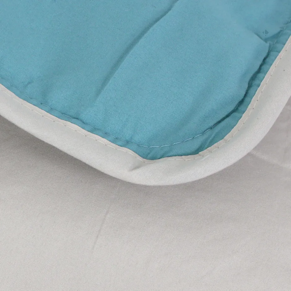 Linnea Couette été 260x240 cm COCOON BICOLORE Lac/Galet garnissage fibre polyester 200g/m2
