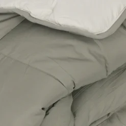 Linnea Couette été 260x240 cm COCOON BICOLORE Taupe/Lin garnissage fibre polyester 200g/m2