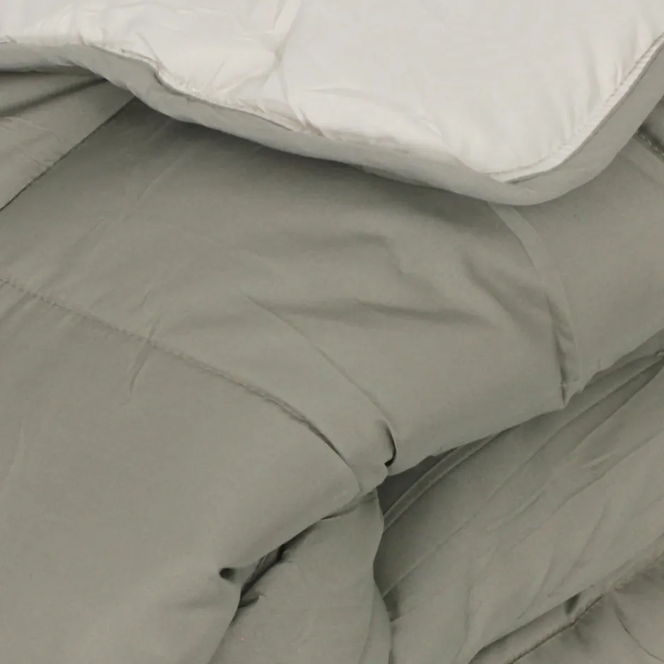 Linnea Couette été 260x240 cm COCOON BICOLORE Taupe/Lin garnissage fibre polyester 200g/m2
