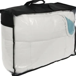 Linnea Couette été 140x200 cm COCOON BICOLORE Lac/Galet garnissage fibre polyester 200g/m2