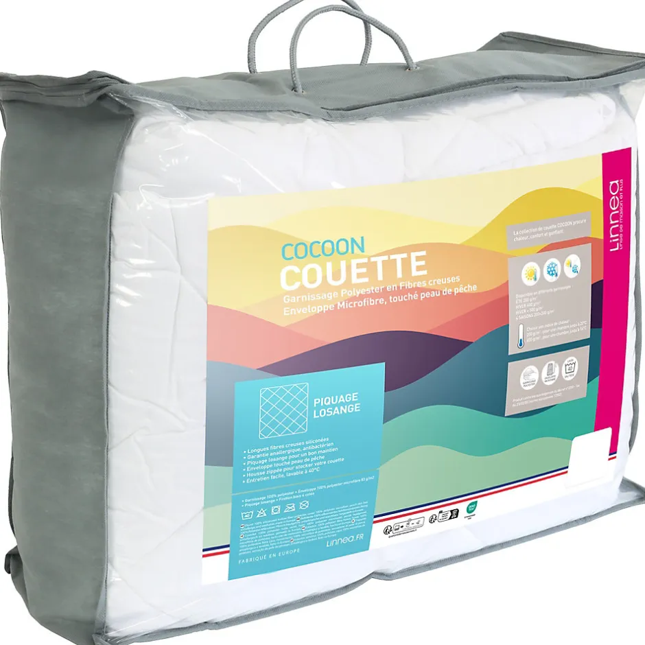 Linnea Couette été 260x240 cm COCOON garnissage fibre polyester 200g/m2