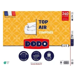 Dodo Couette tempérée - - TOP AIR - 220 x 240 cm - 300G/M² - Blanc
