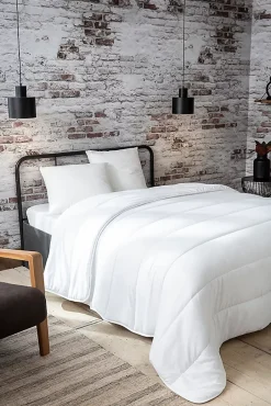 Abeil Couette tempérée 220 x 240 cm polyester microfibre blanc 300g/m²
