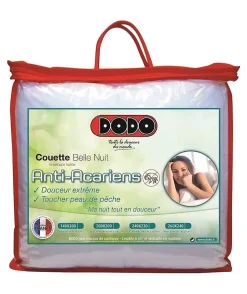 Dodo Couette tempérée Belle Nuit - 220 x 240 cm - 350gr/m² - Blanc -