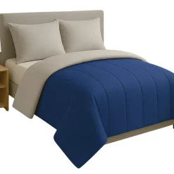 Mortreux Couette tempérée Bleu limoges / Gris perle - 2 personnes 220 x 240 - 12977-9 Outlet