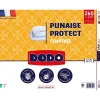 Dodo Couette tempérée 240x260 cm - 2 personnes - Protection anti punaise, anti acarien - 300G/m² - Blanc - Fabriqué en France