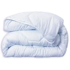 Dodo Couette tempérée 240x260 cm - 2 personnes - Protection anti punaise, anti acarien - 300G/m² - Blanc - Fabriqué en France