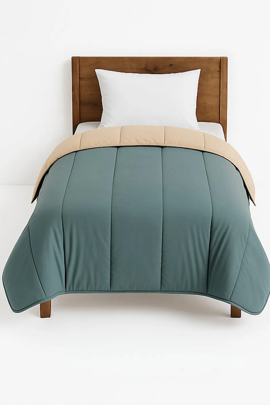 Mortreux Couette tempérée Gris / Taupe - 1 personne 140 x 200 - 14925