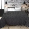 Abeil Couette tempérée Gris et blanc 300g 140 x 200 pour lit 1 place