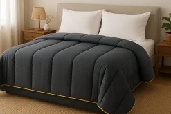 Mortreux Couette Tempérée Gris Foncé - 2 Personnes 240x260 - 10403